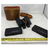 Japan binoculars with case and mini Mag Lite