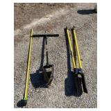 Two post hole diggers
