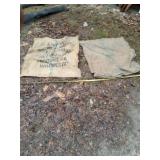 Two feed sacks.