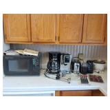 Sharp microwave, new Sunbeam knives set and