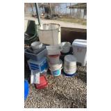 50 drum barrel plastic storage containers 8.5 x