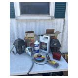 Bug stingers anti freeze coolent, funnel, brake