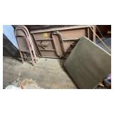 Card table 4 foot fold up table 3 metal fold up