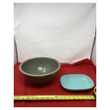 Texas Ware bowl and tray.