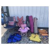 Bag , chairs, stadium chairs