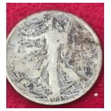 1935 Walking Liberty Silver Half Dollar.