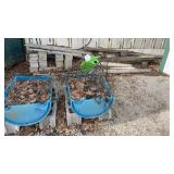 Planters cinderblocks cinderblocks against