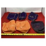 Six Crown Royal bags.