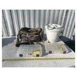 Fishing lures with Container and bag