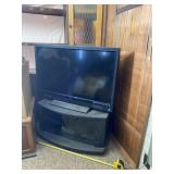 43 inch Vizio tv with stand and dvd/vhs player.