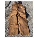 Carhartt insulated bibs new 36 x 28