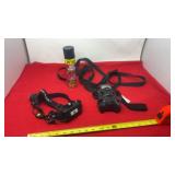 Deer camera field spray and headlamp