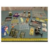 Crappie Maxx reel, plastic fishing boxes, new jig