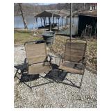 Foldable lawn chairs