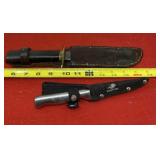 Winchester knife with case and older wood handled