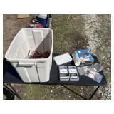 Screws, lamp, filter, wiring, tote, brushes