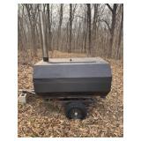 Large Pull Behind Charcoal Cooker Pull Out Cooking