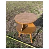 2 ft tall 20x20 wooden side table