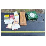 Calendars, clock and outside thermometer