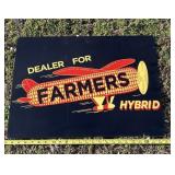 Hybrid Dealers For Farmers Metal Sign