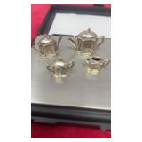 Sterling miniature tea pot for dollhouse