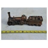 Farmers and merchant bank bronze train and car