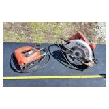 Black and decker saw and Skilsaw