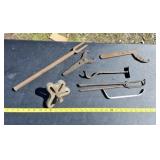 vintage farm or automotive tools, likely used for