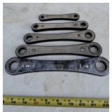 Craftsman ratcheting box end wrenches, typically