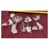 Barvarian pewter art ornaments