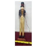 American Folk Art wood carving of Uncle Sam, with