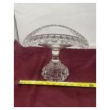 antique pressed glass banana boat or fruit stand,
