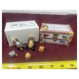 The Bears Go Fishing" figurine set, featuring