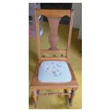 childï¿½s wooden rocking chair w floral