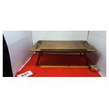 Foldable wooden lap desk