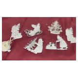 Bavarian pewter art ornaments