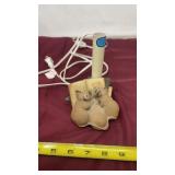 Stone critters three mice lamp chip on ear