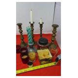Brass & Pewter Candle Holders