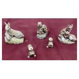 Wildlife figurines by the bronze MENOGERLE by