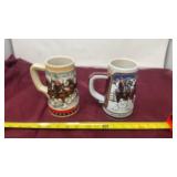 1988 and 1989 Anheuser Busch Clydesdale mugs