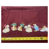 Beatrice Potter creations, ornaments mice cat