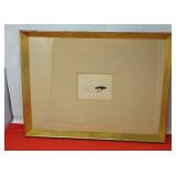 23 x 17 Man with Hat. 1962 Leonard Baskin