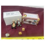 The Bears Go Fishing" figurine set, featuring