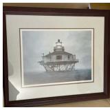 Half Moon Reef" by artist David Knowlton, framed