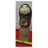 Hand Painted Folk Art Bunny Heavy