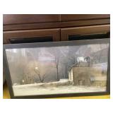 Snowy Moon Frame  print 3ï¿½ x 21ï¿½