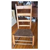 Ladder Back Weave Rocking Chair