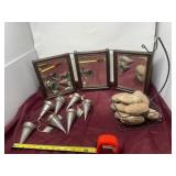 Metal handcrafted vases mirror with fold up