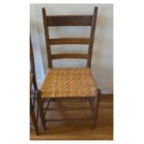Antique Shaker Ladder Back Hand Crafted Woven