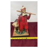 LEO R SMITH WOODSMAN SANTA WITH BEAR